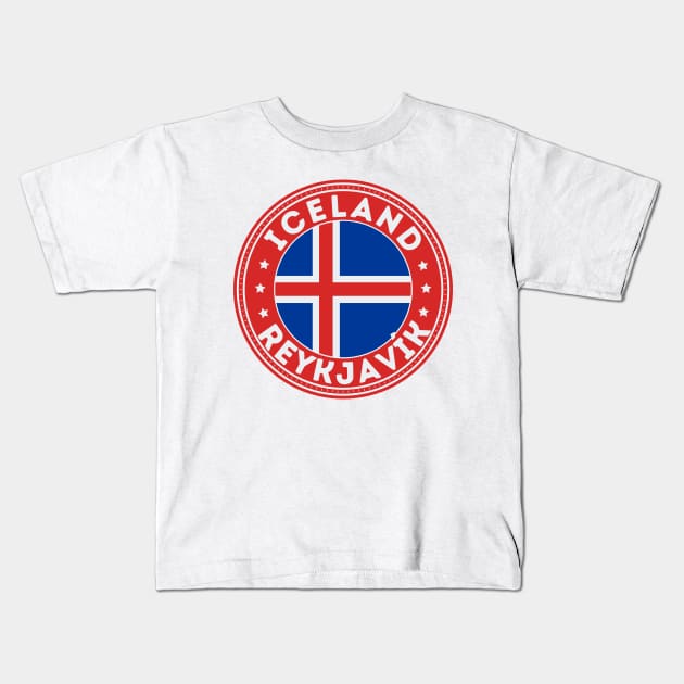 Reykjavik Kids T-Shirt by footballomatic